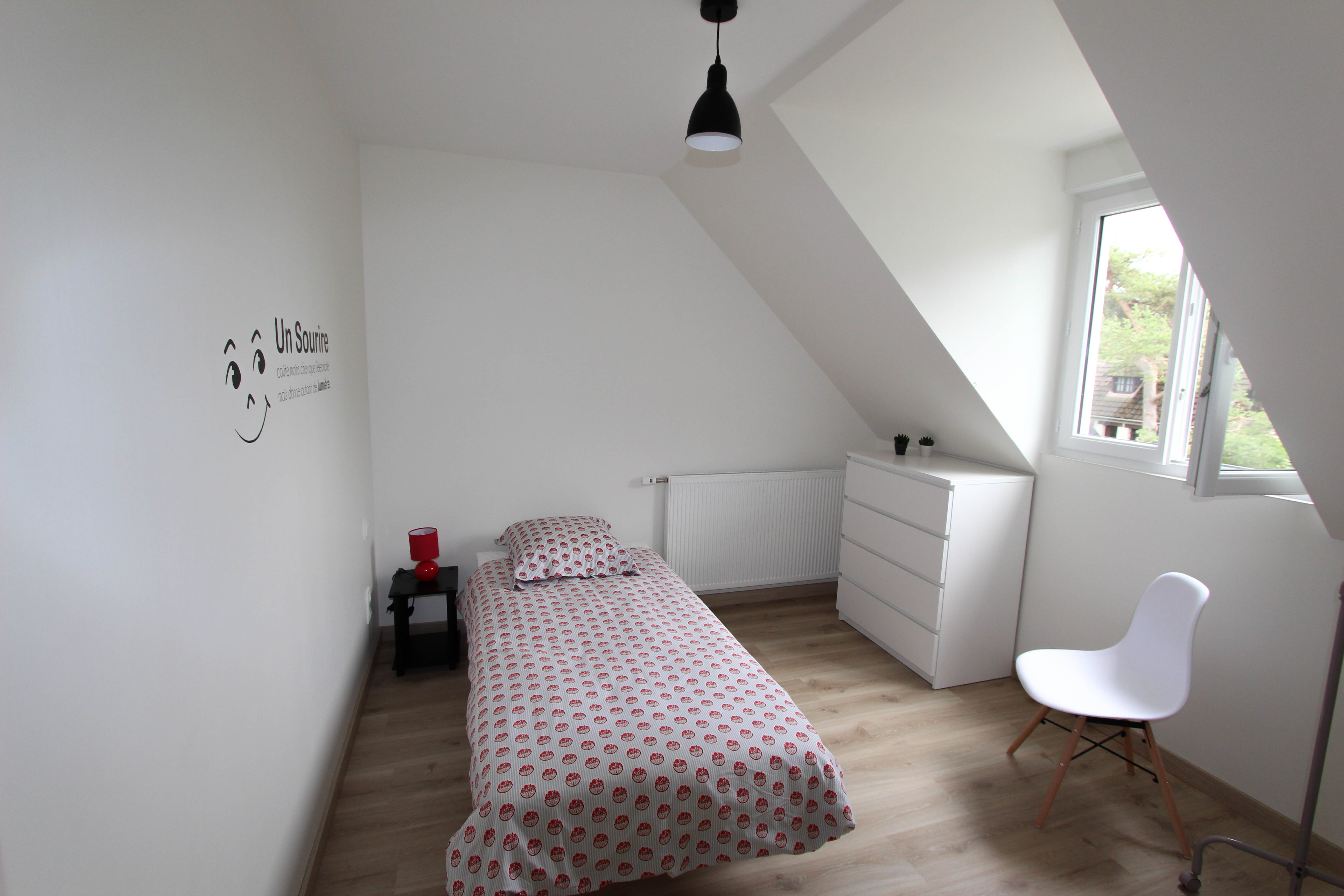 chambre enfant étage de la villa rubis location gîte varengeville-sur-mer pourville-sur-mer